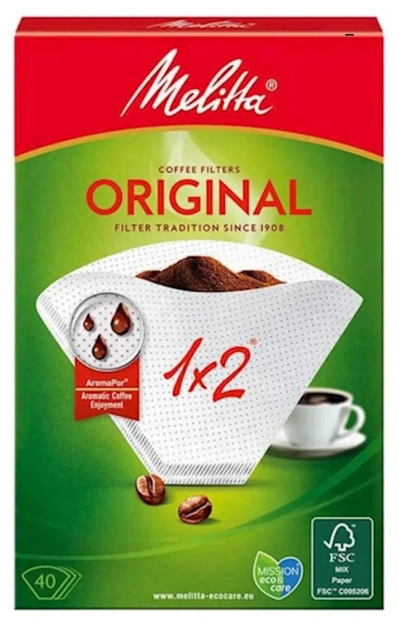 Фільтри Melitta Original 1x2 білі