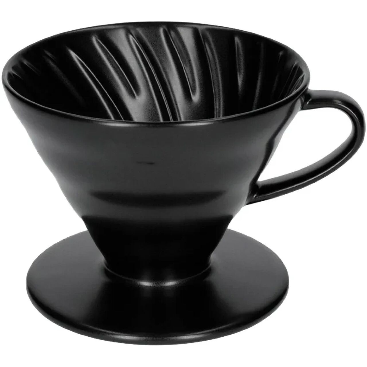 Керамічний Пуровер Hario V60 02 Matte Black чорний