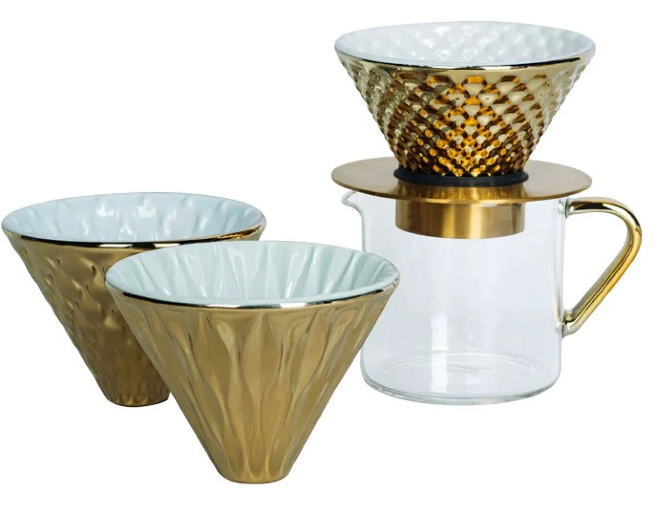 Подарунковий набір Loveramics Coffee Dripper Gold