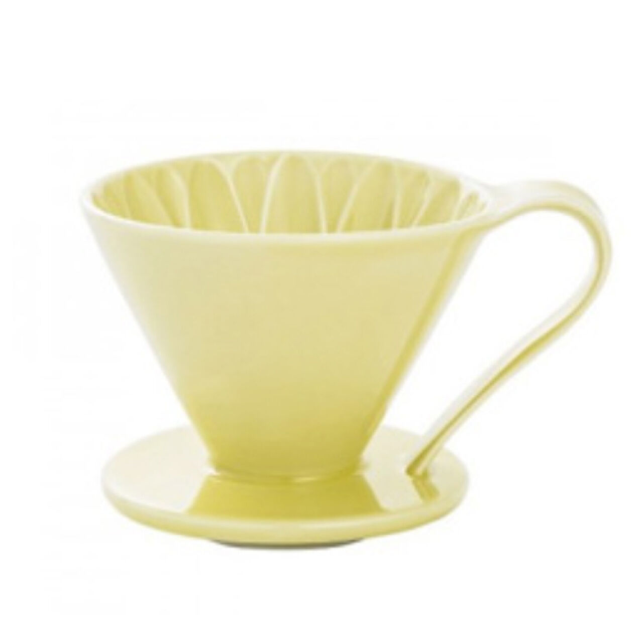 Пуровер CAFEC Arita Ware Flower Dripper Cup1 Yellow