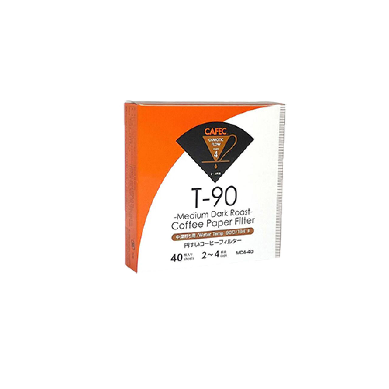 Фільтри паперові CAFEC Medium-Dark Roast Cup4 40 шт