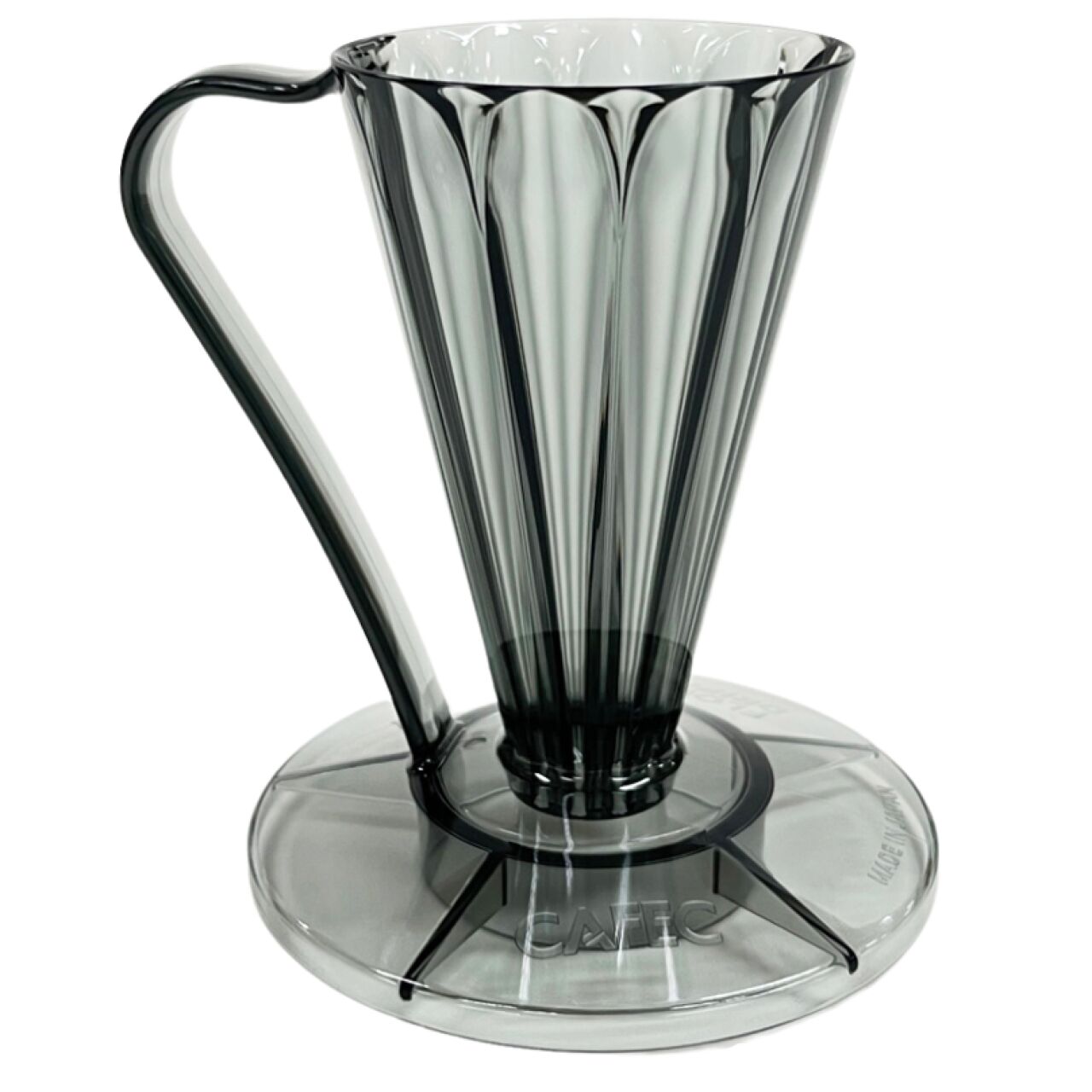 Пуровер Cafec Deep 27 Tritan Flower Dripper Clear Black