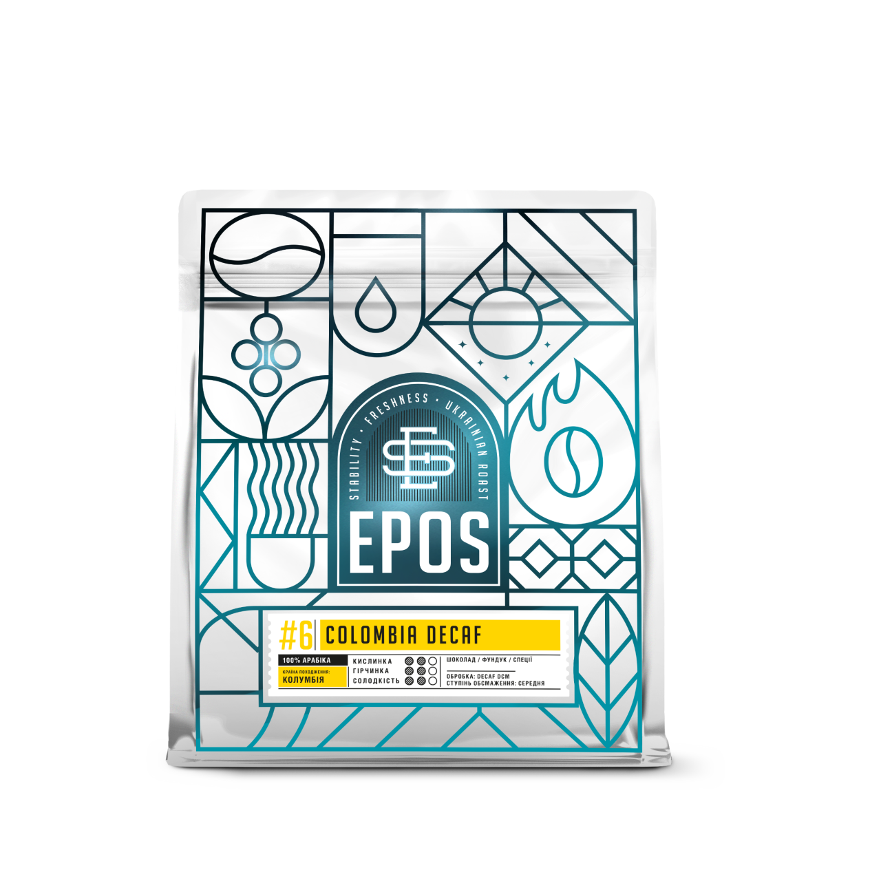 Кава Колумбія COLOMBIA DECAF, EPOS, 1 кг EPOS - купити в Україні