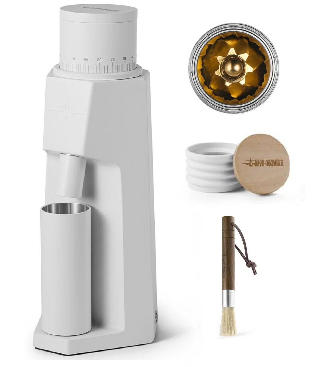 Кофемолка MHW-3Bomber Sniper Titanium Coffee Grinder White