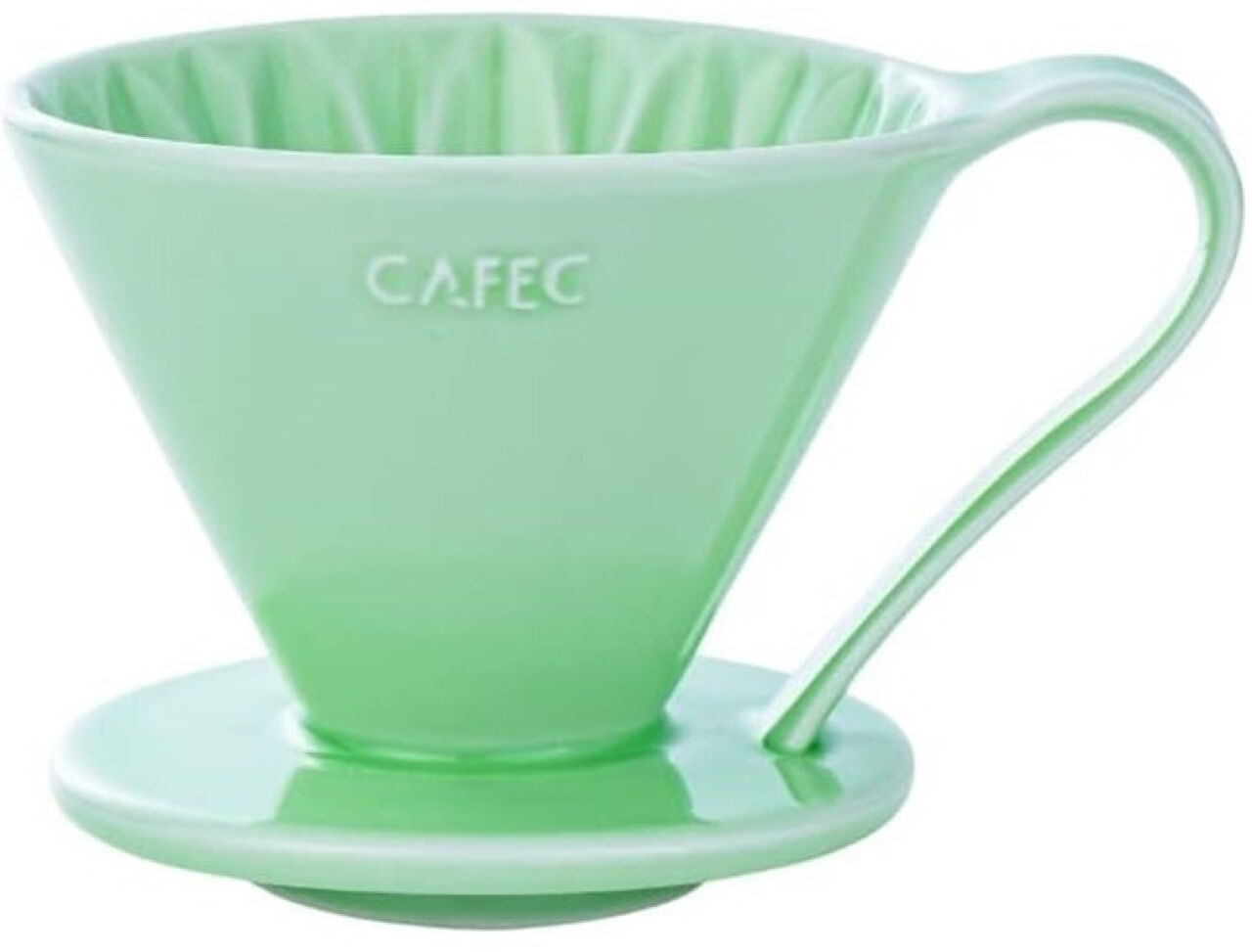 Пуровер Cafec Arita зелений васабі Ware Flower Dripper Cup4 Green