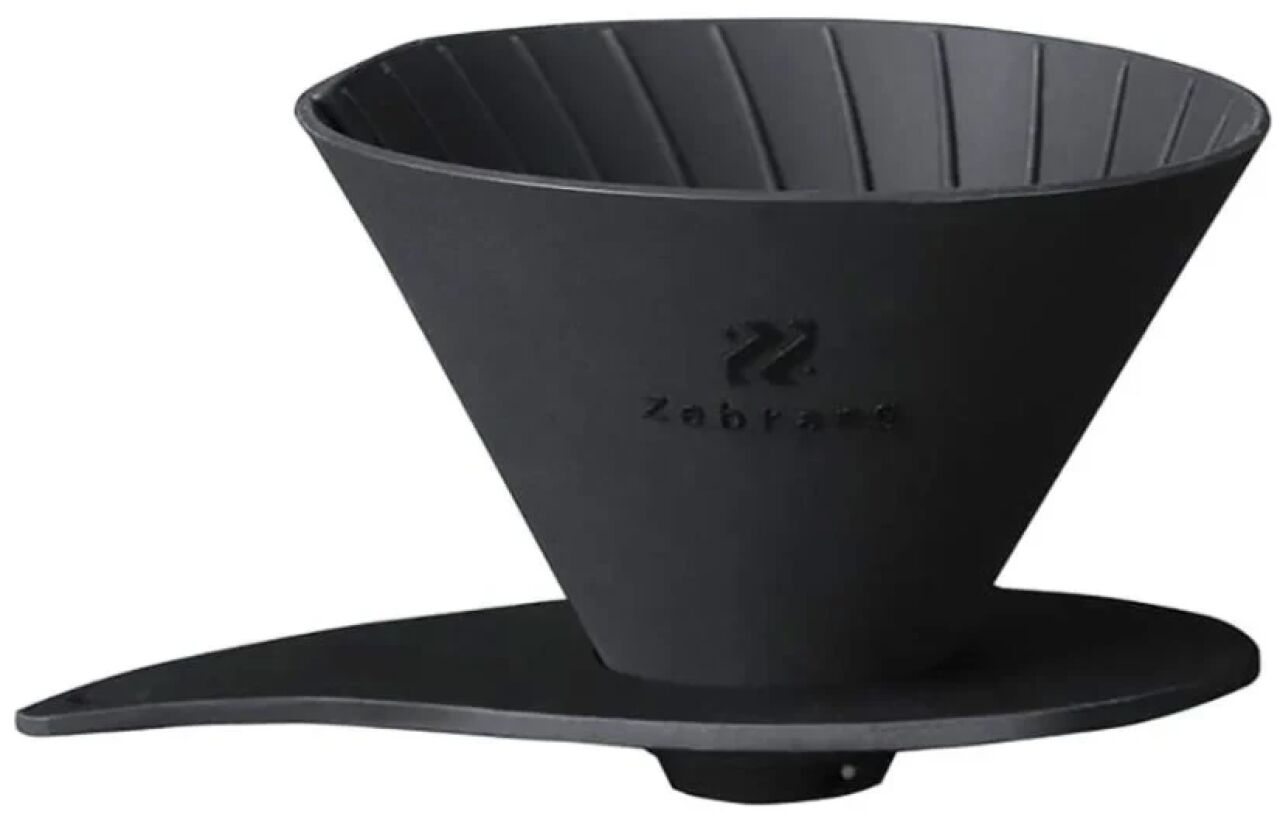Пуровер Hario V60 Flat Dripper Zebrang 02 Силіконовий складаний