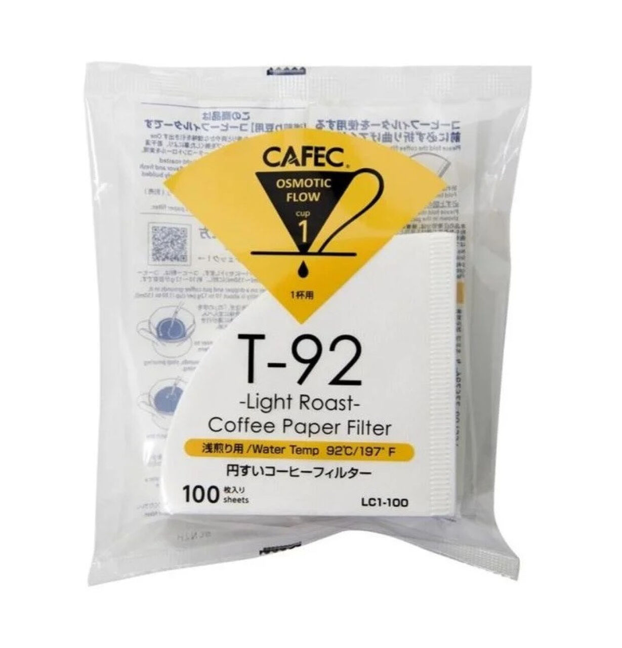 Фільтри CAFEC Light Roast T-92 Cup1 100 шт.