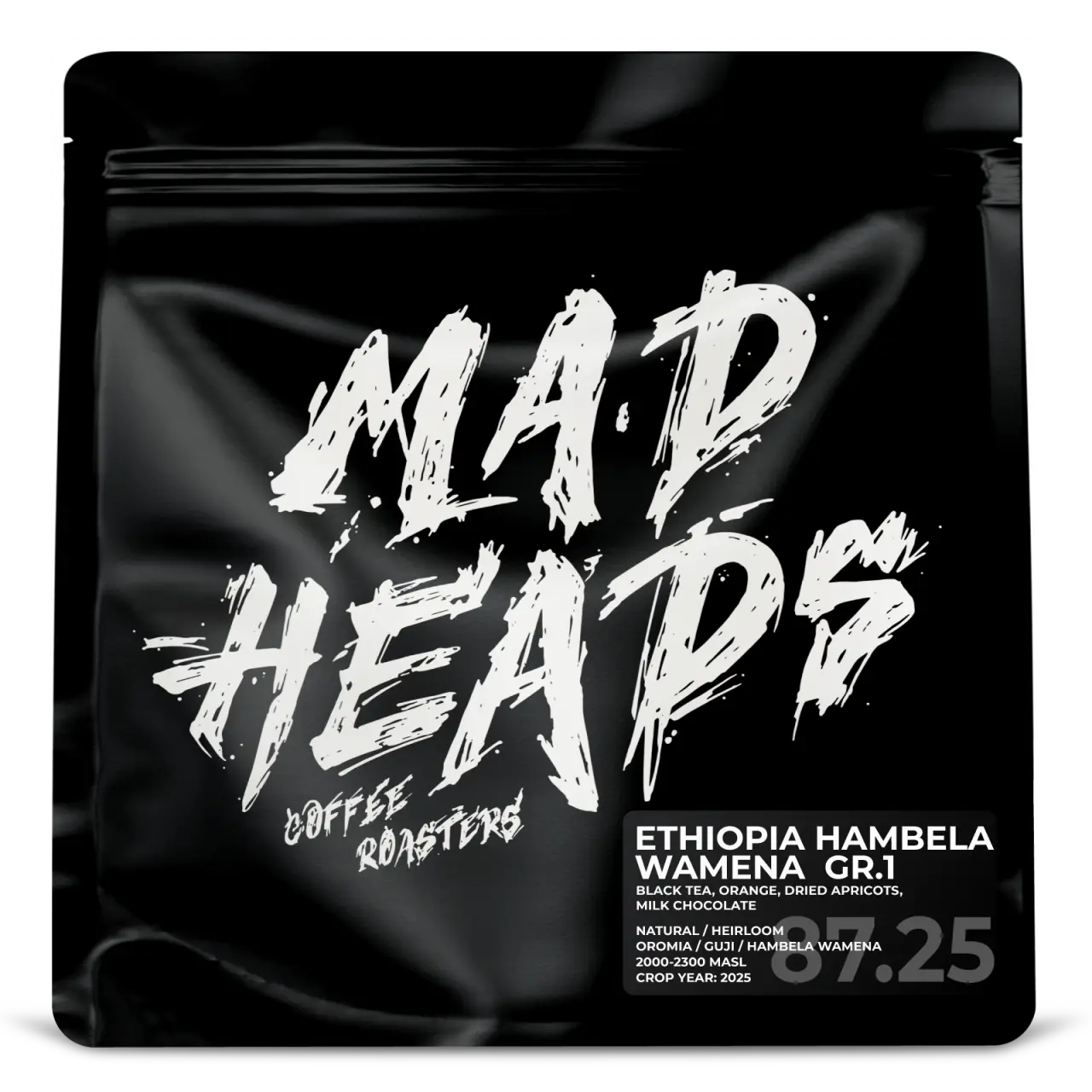 Кава Ефіопія Hambela Wamena  Gr.1, Мad Heads, 250 г