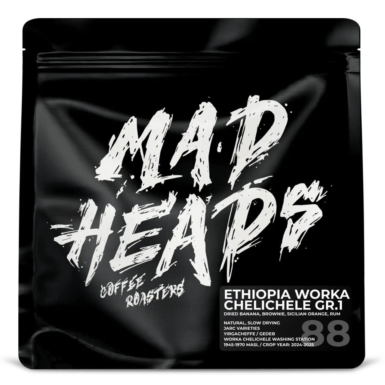 Кава Ефіопія Worka Chelichele Gr.1, Мad Heads, 250 г