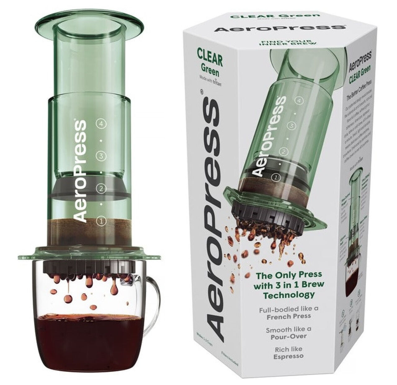 Аеропрес AeroPress Clear Green