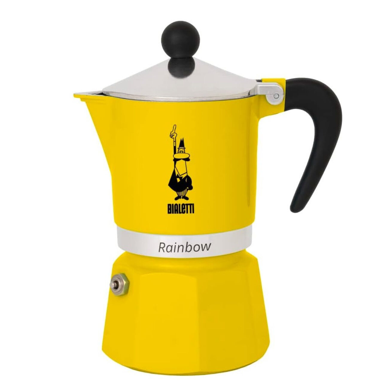 Гейзерна кавоварка Bialetti Rainbow Yellow 130 мл. 3 чашки Bialetti - купити в Україні