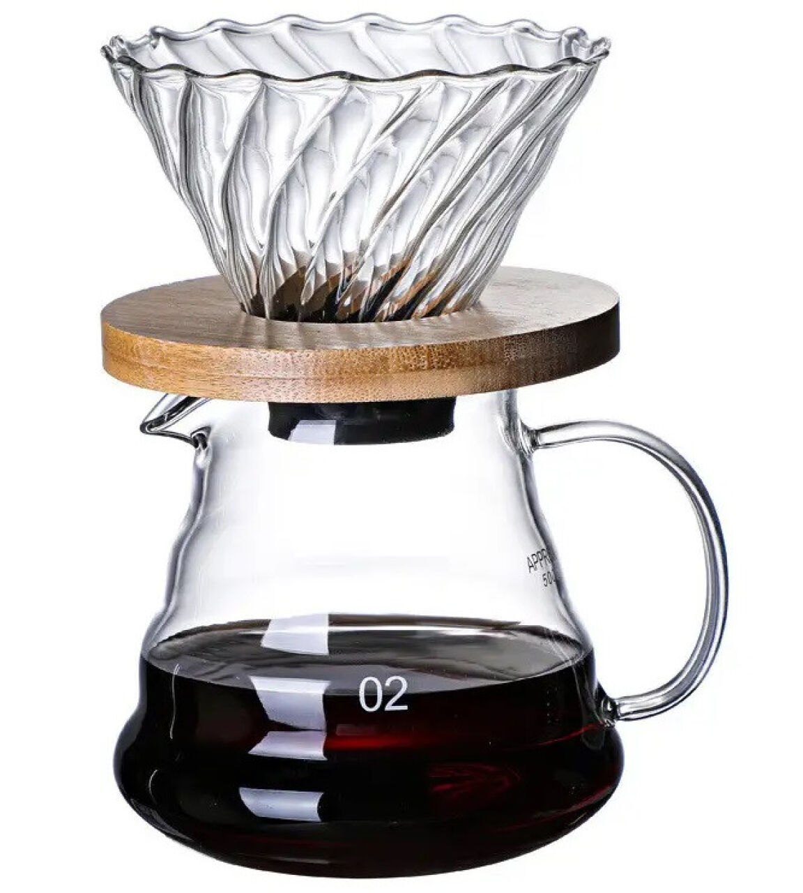 Набір Glass V60 02 Flow Set Джимма 600 мл. KNBK - купити в Україні