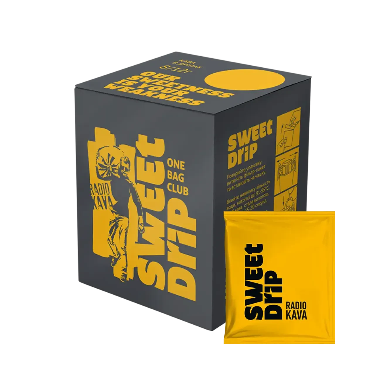 Дріп кава Індонезія Дріп кава Гайо Вайні Процес, Radiokava, 8 шт