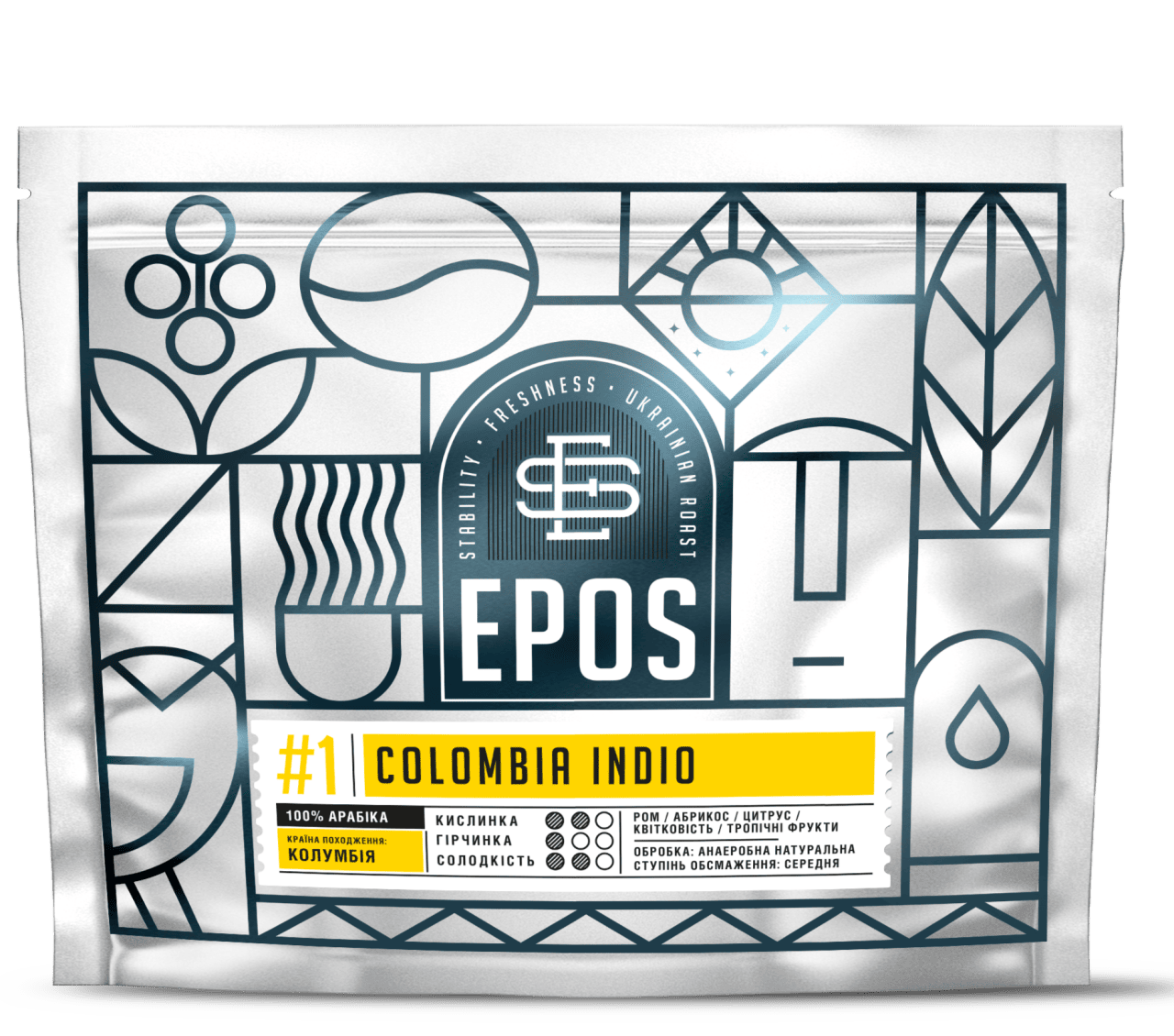 Кава Колумбія COLOMBIA INDIO (FILTER), EPOS, 200 г