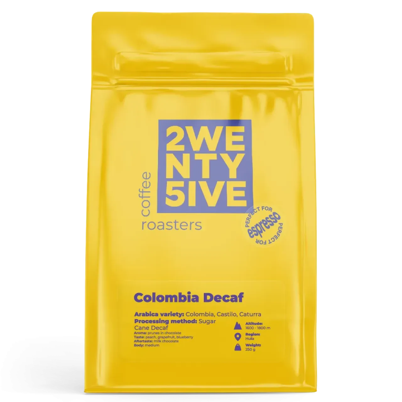 Кава Колумбія Castillo Decaf, 25 coffee roasters, 200 г 25 coffee roasters - купити в Україні