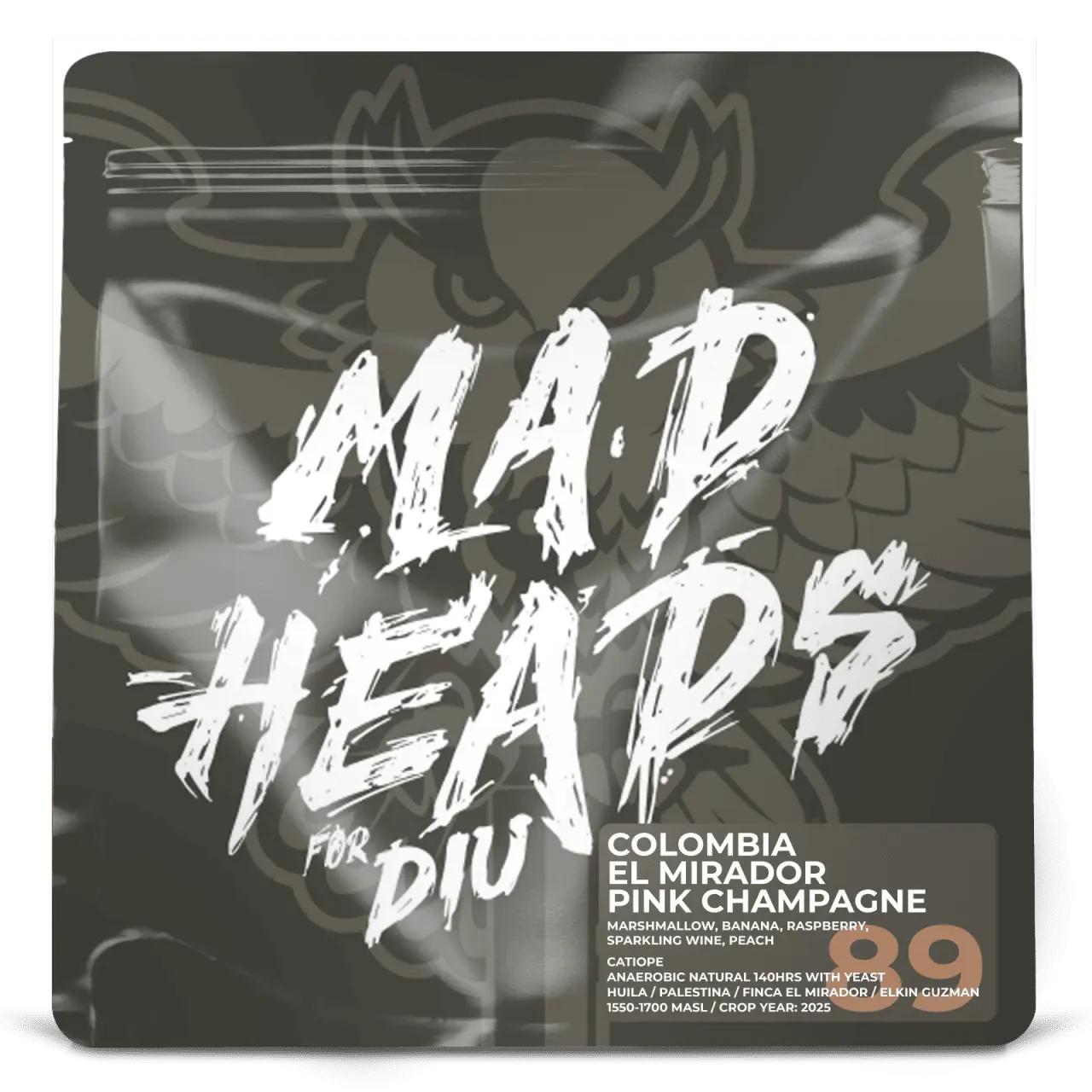 Кава Колумбія El Mirador Pink Champagne *GUR COLLAB, Мad Heads, 250 г