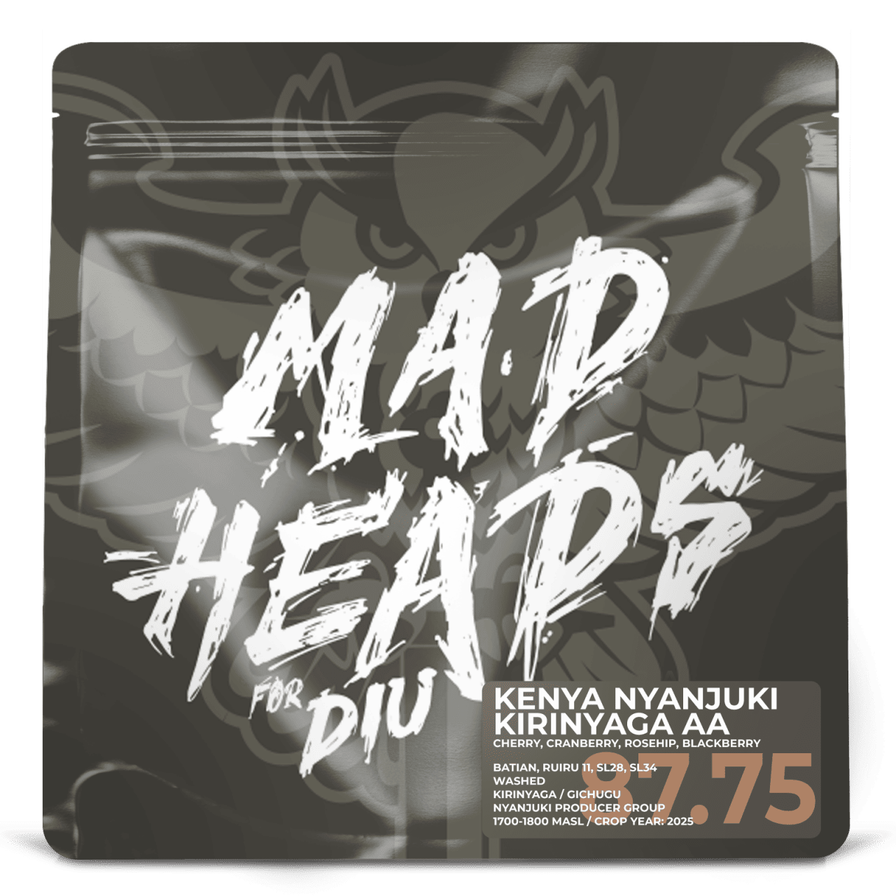 Кава Кенія Nyanjuki Kirinyaga AA *GUR COLLAB, Мad Heads, 250 г