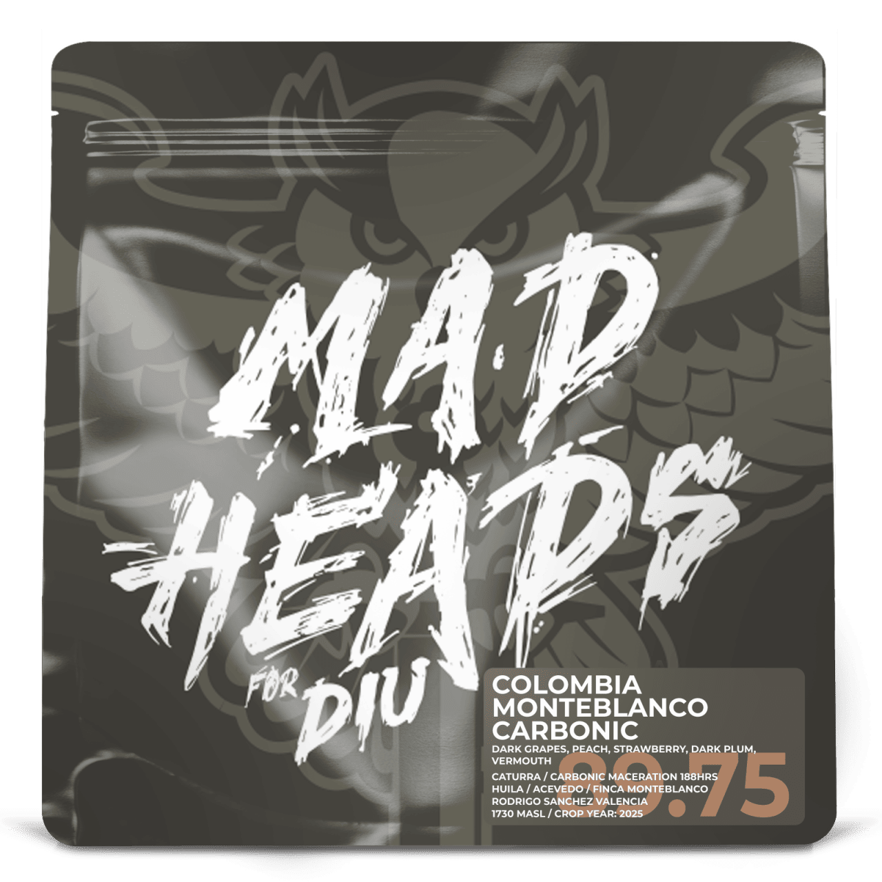 Кава Колумбія Monteblanco Carbonic *GUR COLLAB, Мad Heads, 250 г Мad Heads - купити в Україні