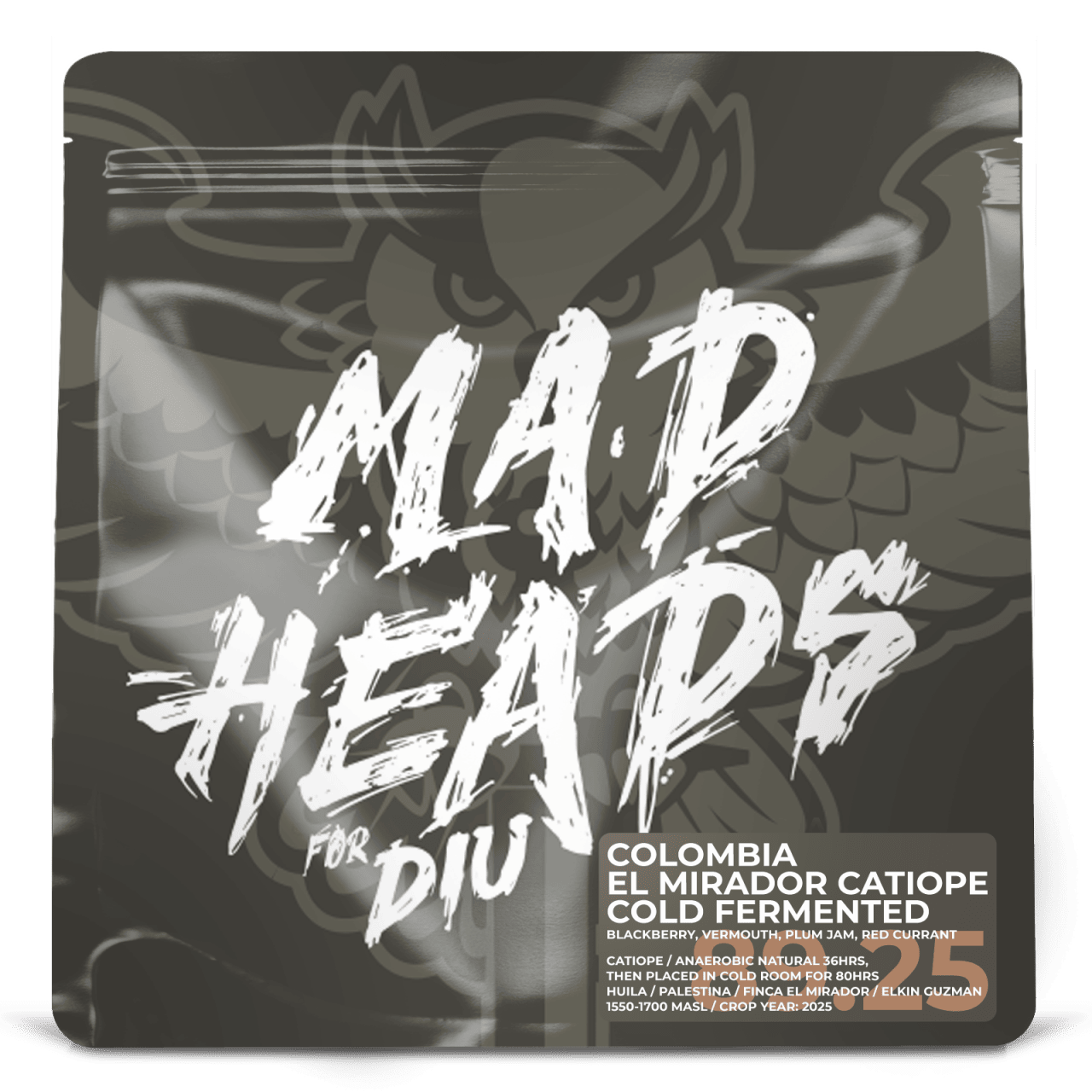 Кава Колумбія El Mirador Catiope Cold Fermented *GUR COLLAB, Мad Heads, 250 г Мad Heads - купити в Україні