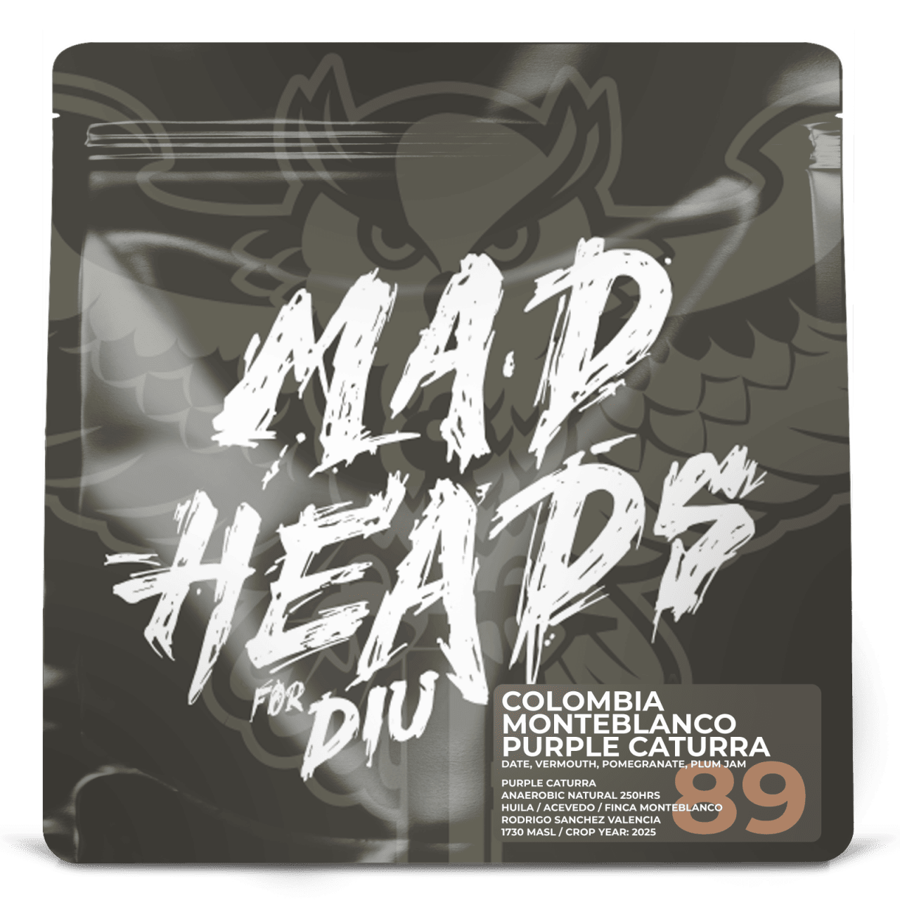 Кава Колумбія Monteblanco Purple Caturra *GUR COLLAB, Мad Heads, 250 г