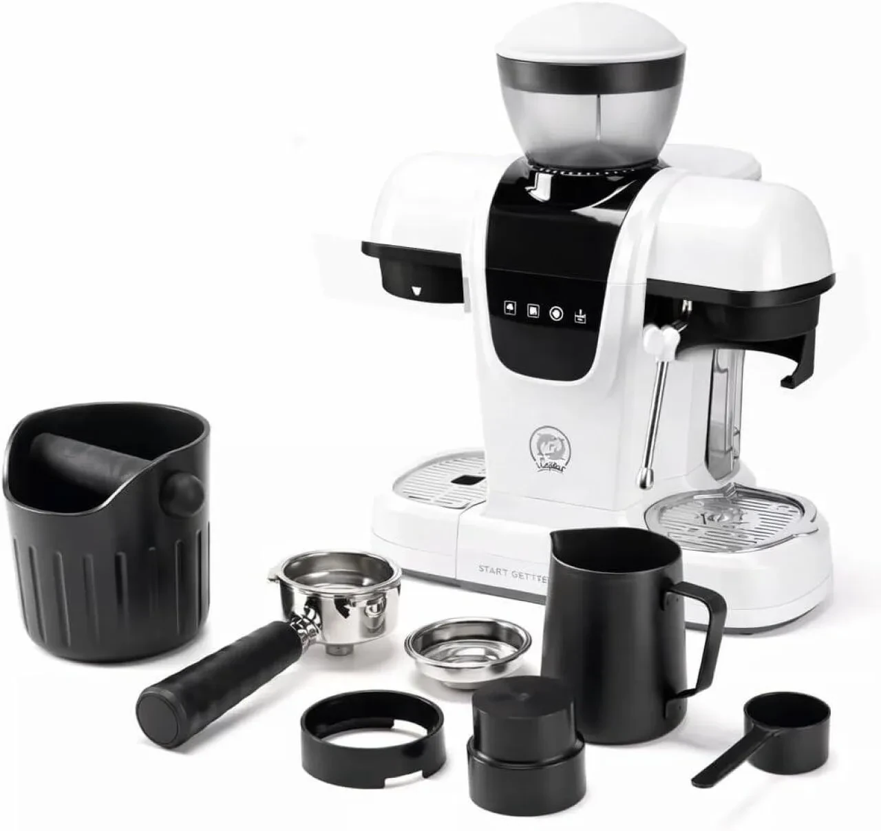 Кавоварка ICafilas Semi Automatic Espresso Coffee Maker Біла