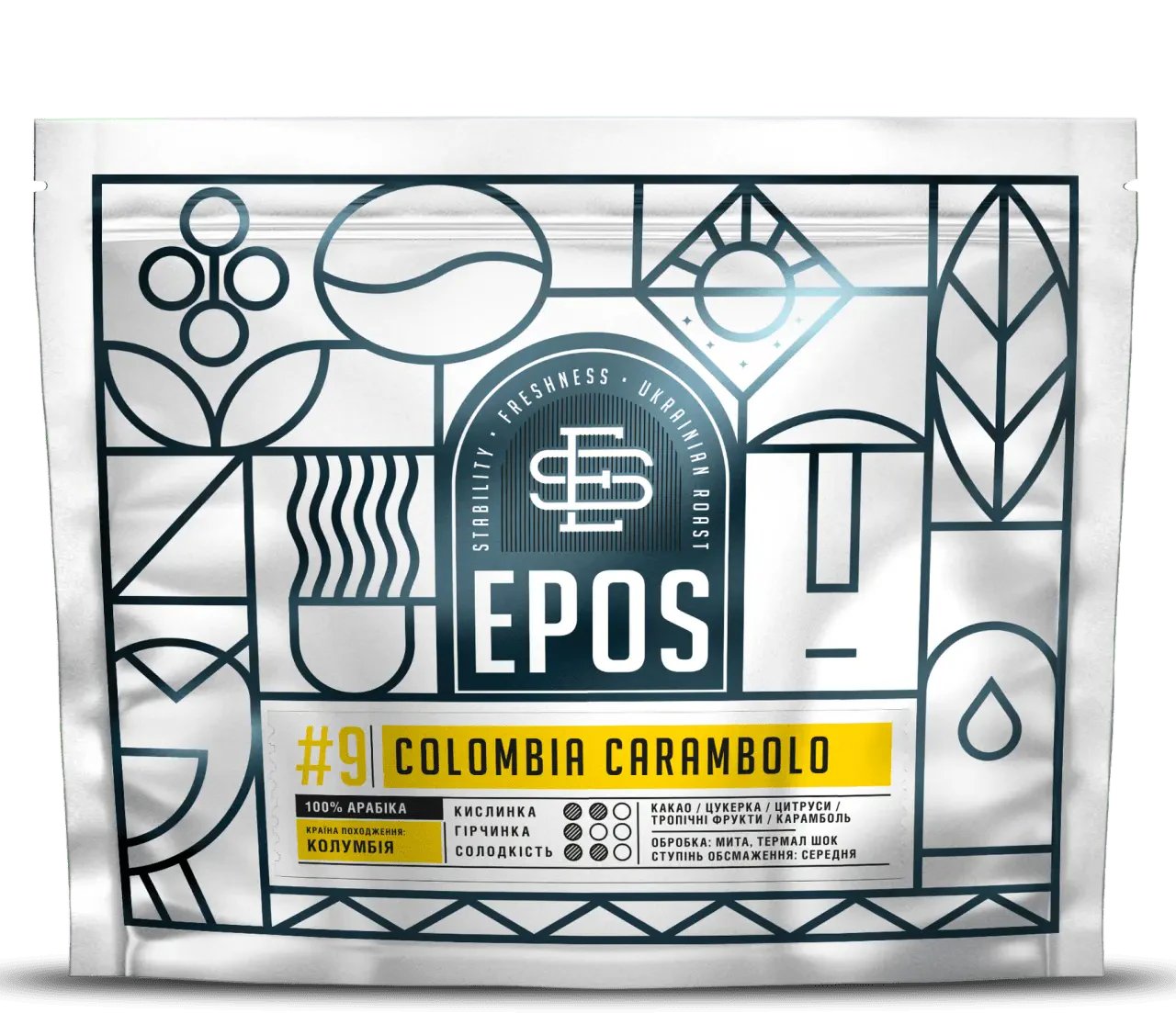 Кава Колумбія COLOMBIA CARAMBOLO (FILTER), EPOS, 200 г