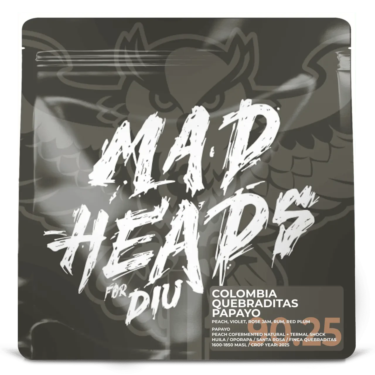 Кава Колумбія Quebraditas Papayo *GUR COLLAB, Мad Heads, 250 г
