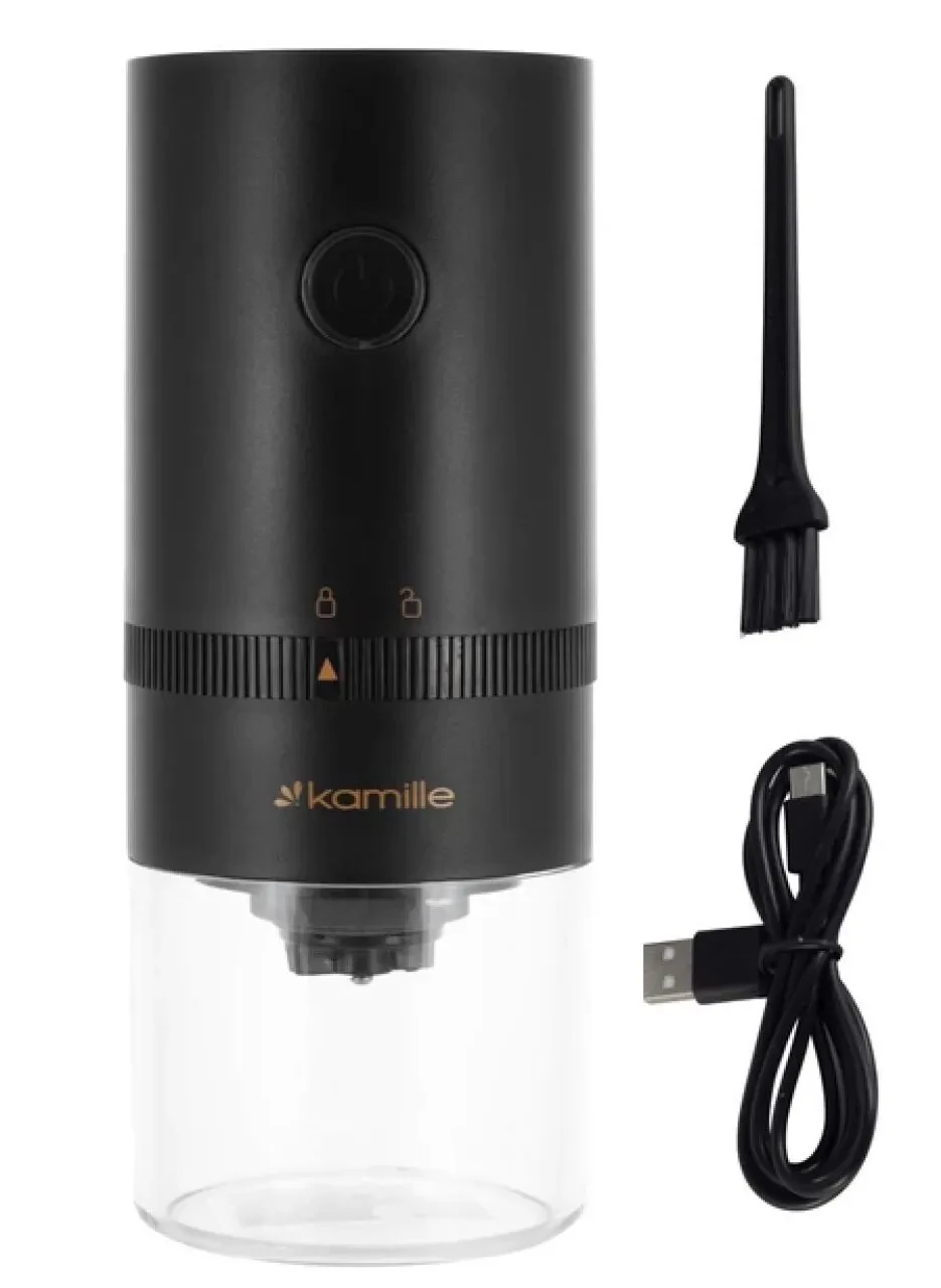 Кавомолка акумуляторна Kamille KM-6733 чорна