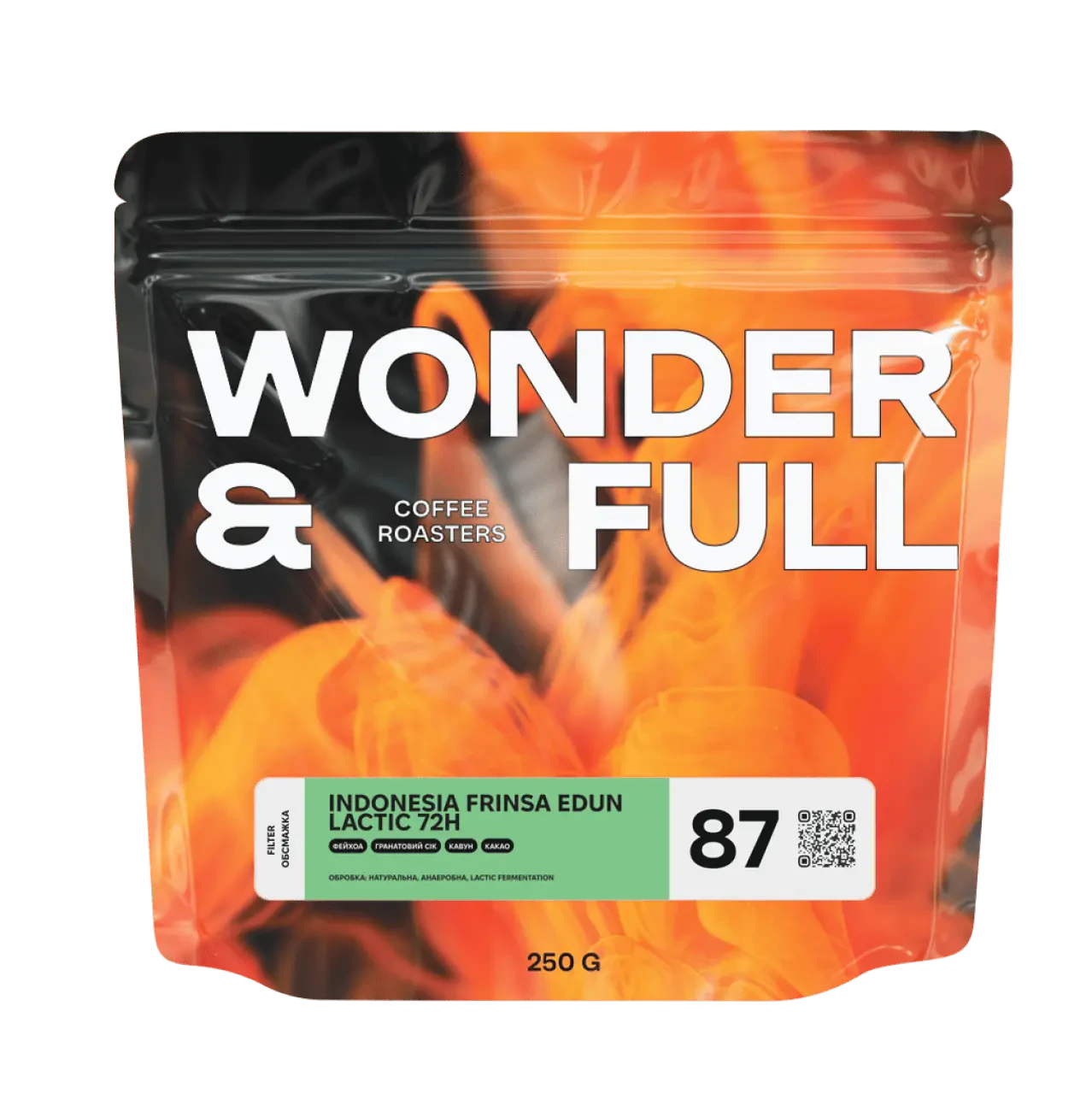 Кава Фрінса едун лактік 72h, WONDER&FULL, 250 г