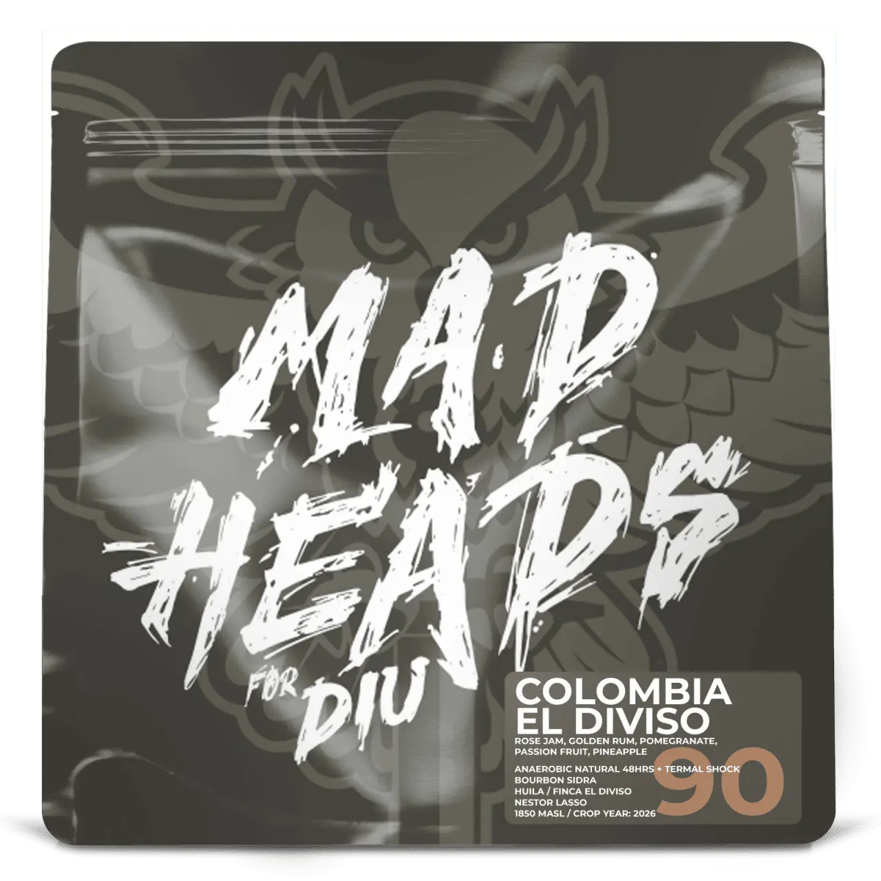 Кава Колумбія El Diviso *GUR COLLAB, Мad Heads, 250 г